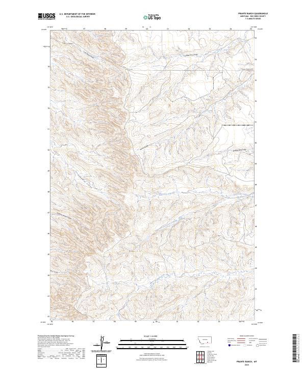 Prante Ranch, MT — USGS 7.5-minute topo (2024)