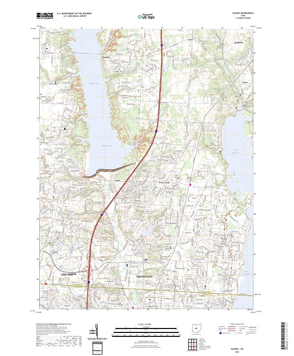 Galena, OH — USGS 7.5-minute topo (2023)