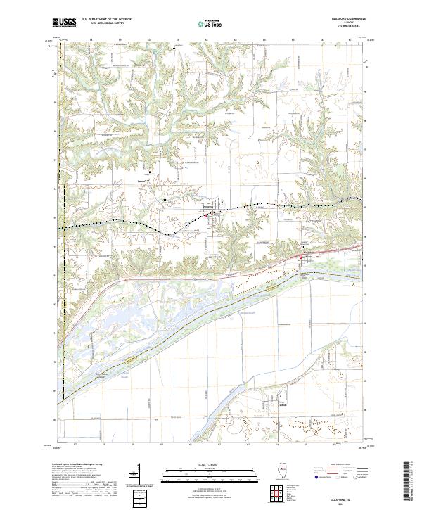 Glasford, IL — USGS 7.5-minute topo (2024)