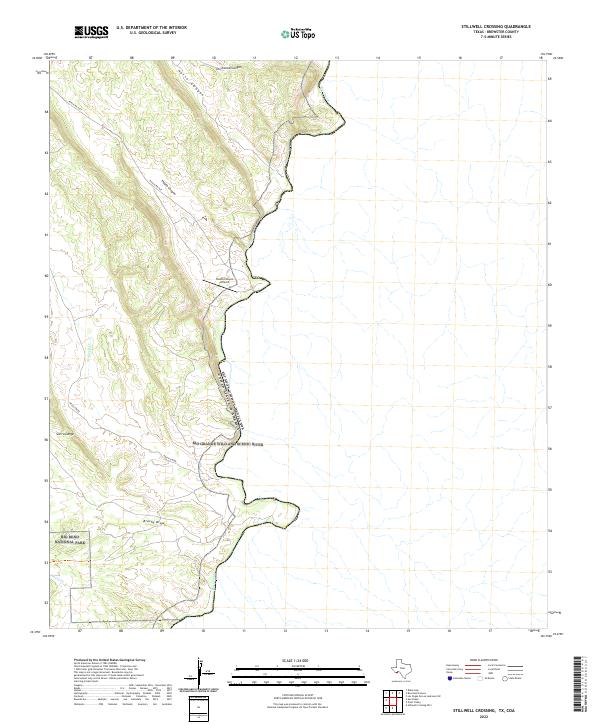 Stillwell Crossing, TX,COA, US — USGS 7.5-minute topo (2022)