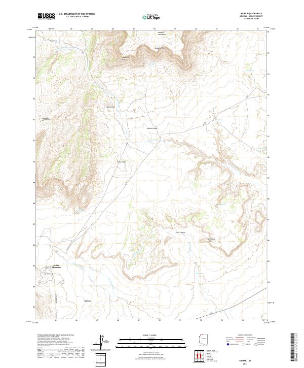 Kaibab, AZ — USGS 7.5-minute topo (2021)