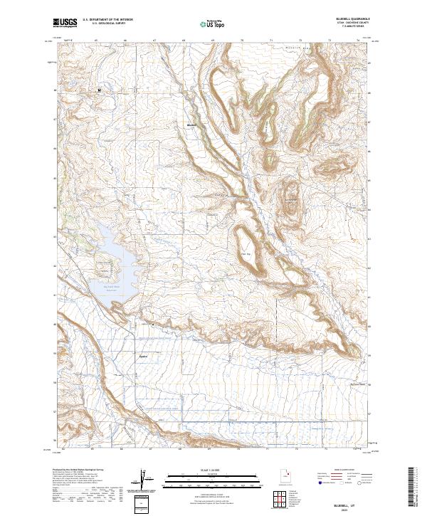 Bluebell, UT — USGS 7.5-minute topo (2023)