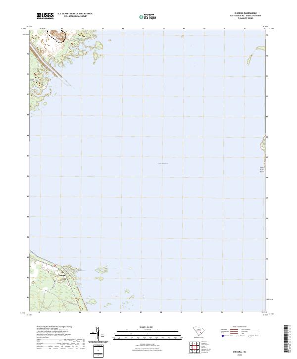 Chicora, SC — USGS 7.5-minute topo (2024)