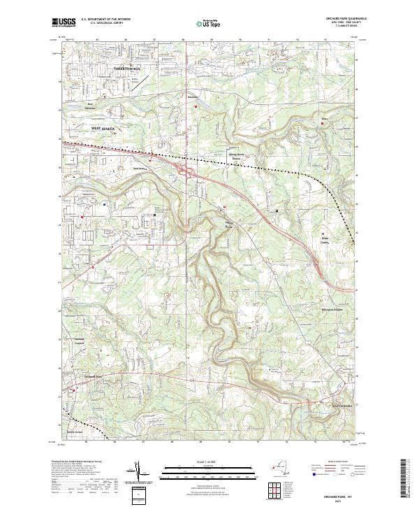 Orchard Park, NY — USGS 7.5-minute topo (2023)