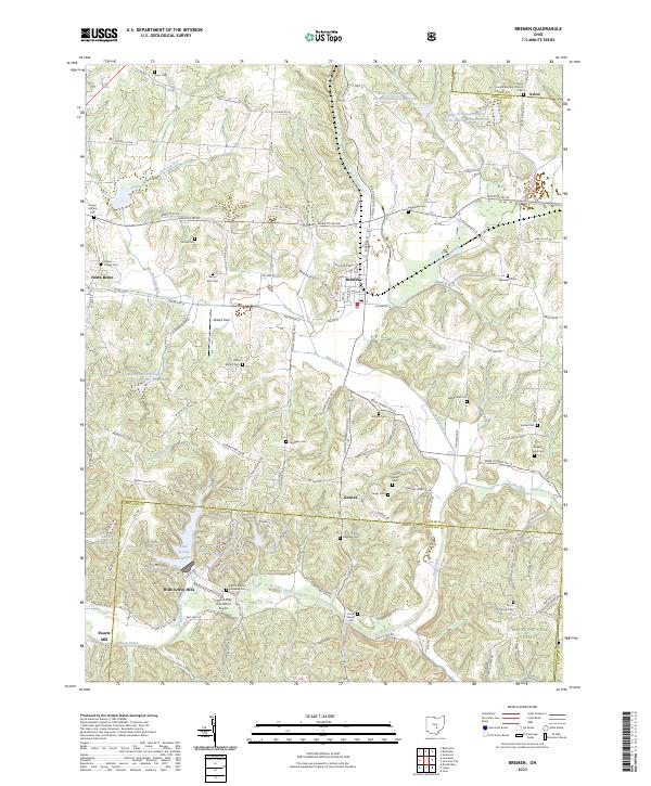 Bremen, OH — USGS 7.5-minute topo (2023)