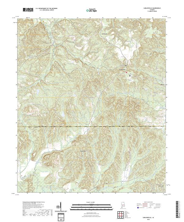 Carlowville, AL — USGS 7.5-minute topo (2024)
