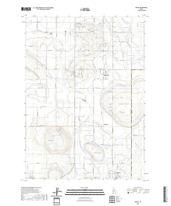Melba, ID — USGS 7.5-minute topo (2023)