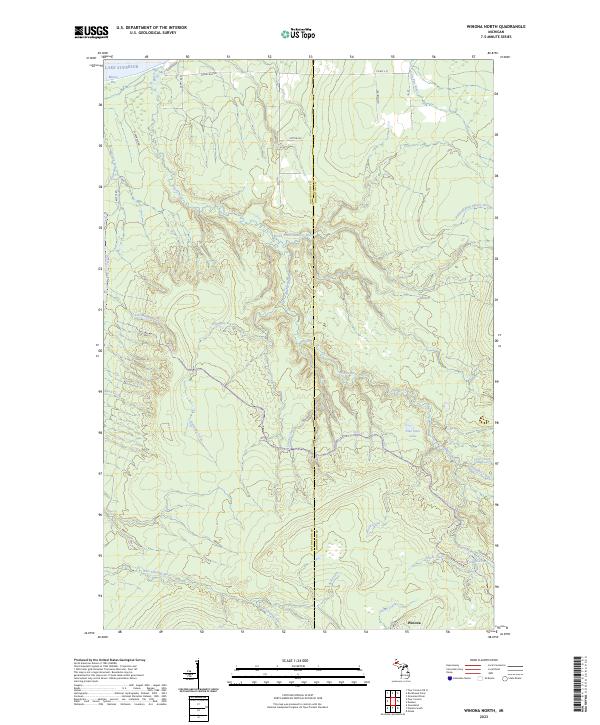 Winona North, MI — USGS 7.5-minute topo (2023)