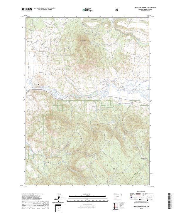 Ferguson Mountain, OR — USGS 7.5-minute topo (2023)