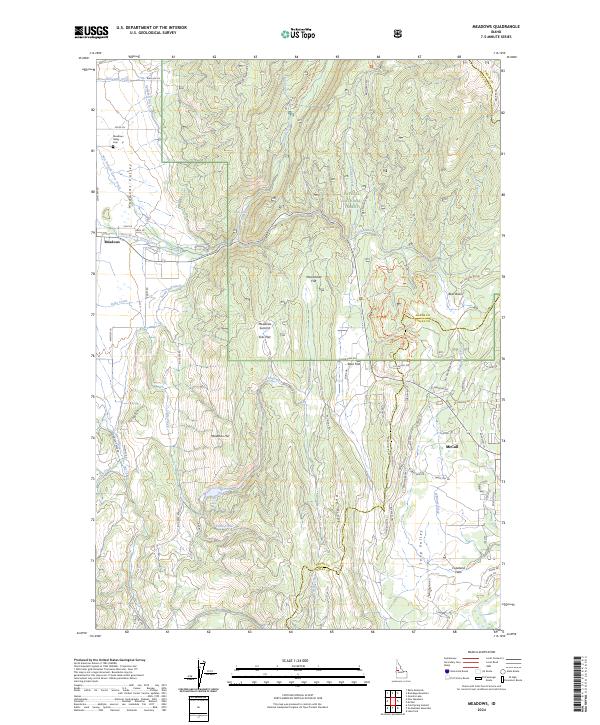 Meadows, ID — USGS 7.5-minute topo (2024)