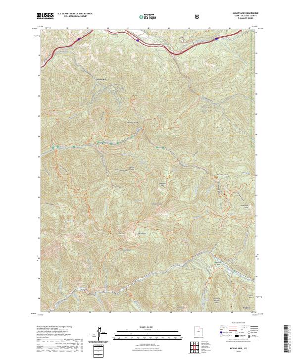 Mount Aire, UT — USGS 7.5-minute topo (2023)