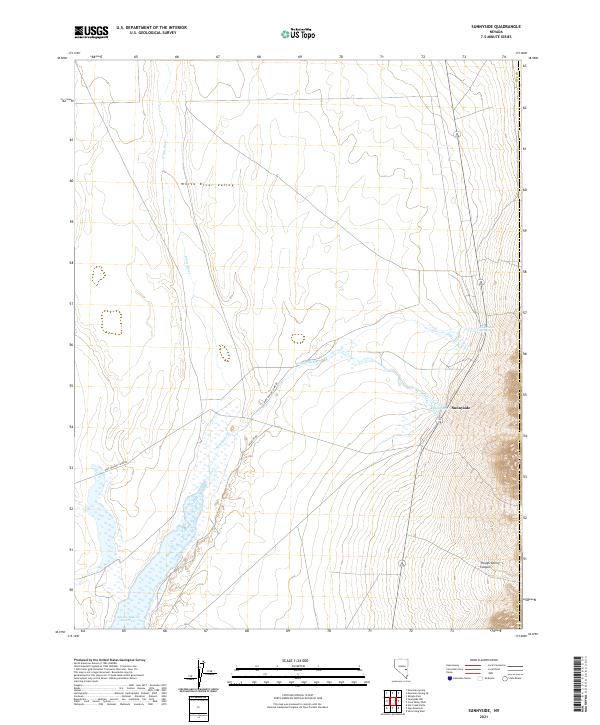 Sunnyside, NV — USGS 7.5-minute topo (2021)