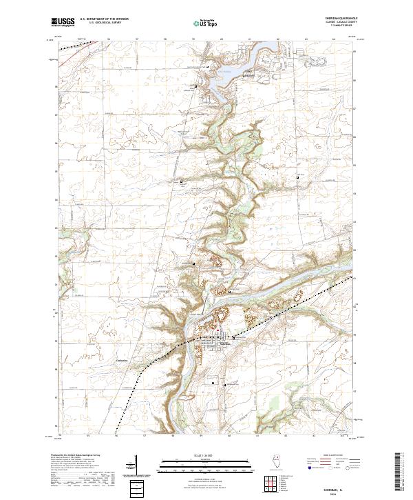 Sheridan, IL — USGS 7.5-minute topo (2024)