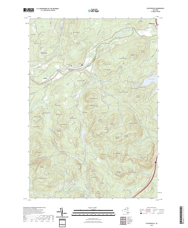 Clintonville, NY — USGS 7.5-minute topo (2023)
