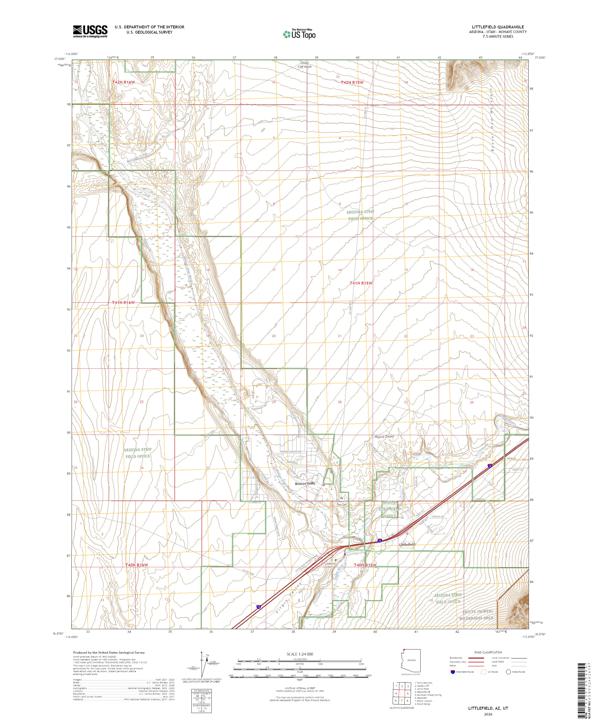 Littlefield, AZ-UT — USGS 7.5-minute topo (2026)