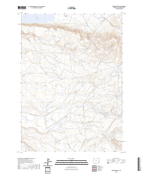 Juniper Ridge, OR — USGS 7.5-minute topo (2024)