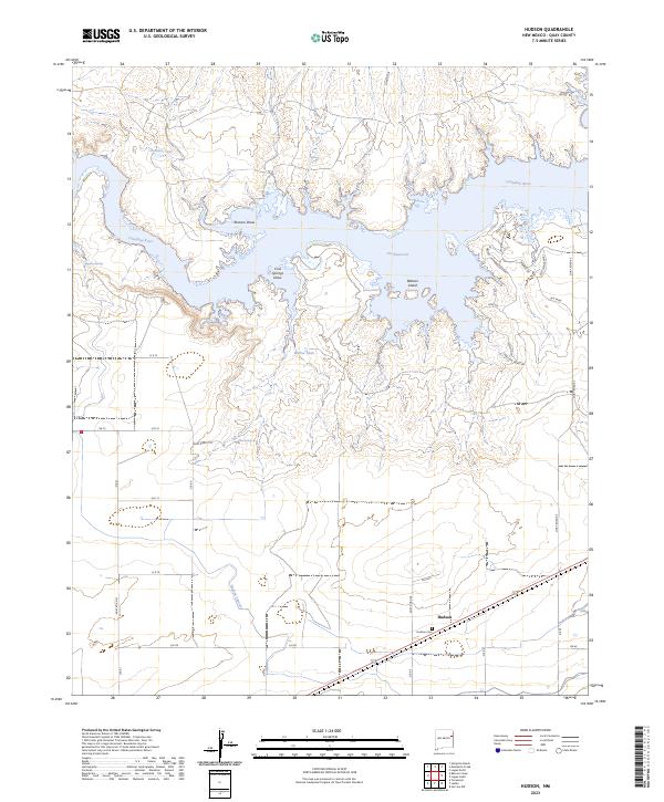Hudson, NM — USGS 7.5-minute topo (2023)