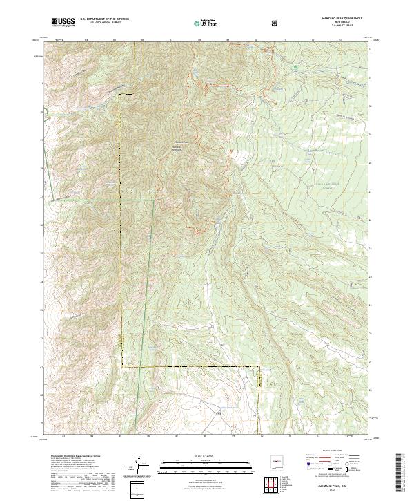 Manzano Peak, NM — USGS 7.5-minute topo (2023)