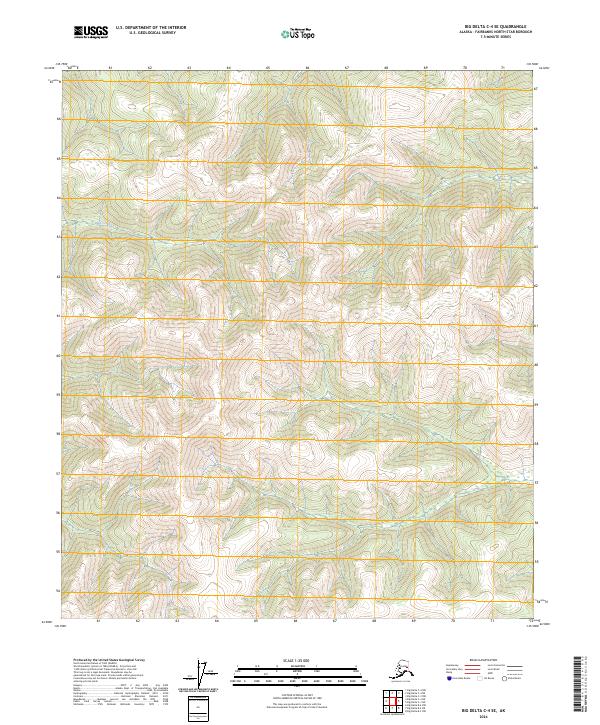 Big Delta C-4 SE, AK — USGS 7.5-minute topo (2024)