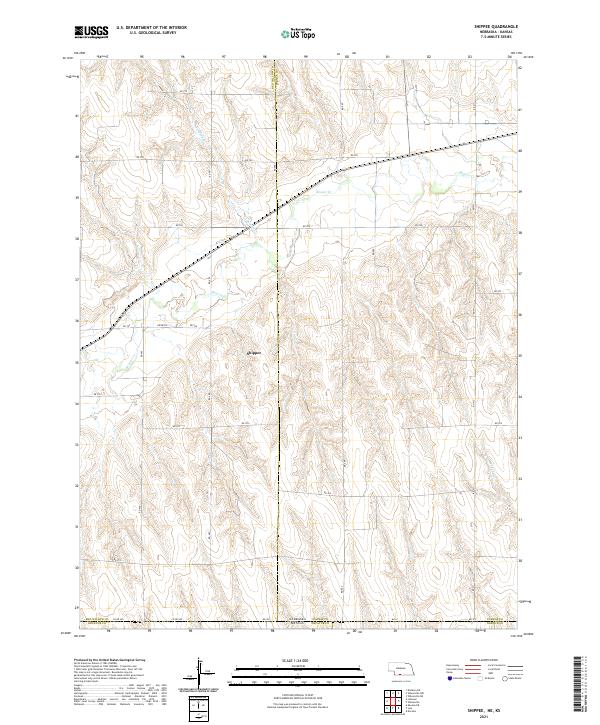 Shippee, NE-KS — USGS 7.5-minute topo (2021)