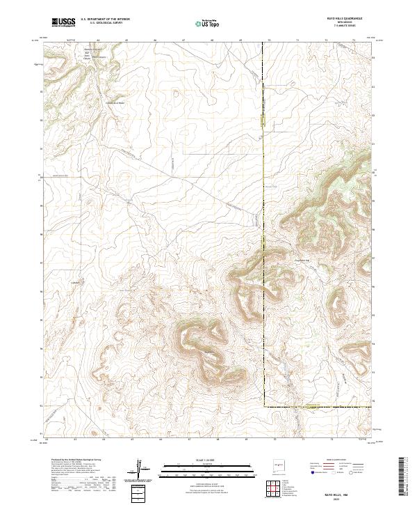Rayo Hills, NM — USGS 7.5-minute topo (2023)