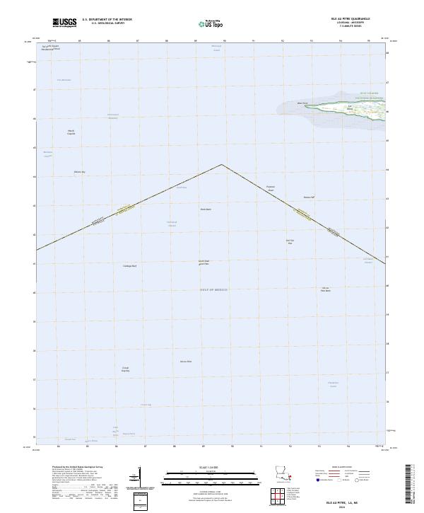 Isle au Pitre, LA-MS — USGS 7.5-minute topo (2024)
