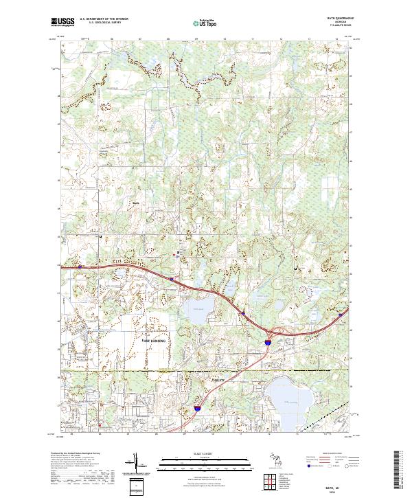 Bath, MI — USGS 7.5-minute topo (2023)