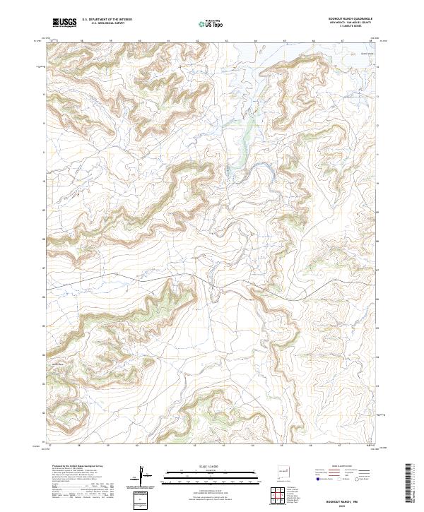 Bookout Ranch, NM — USGS 7.5-minute topo (2023)