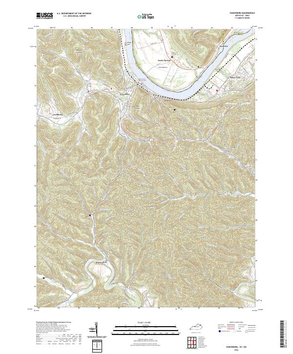 Vanceburg, KY-OH — USGS 7.5-minute topo (2022)