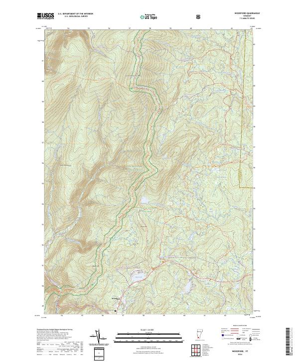 Woodford, VT — USGS 7.5-minute topo (2024)