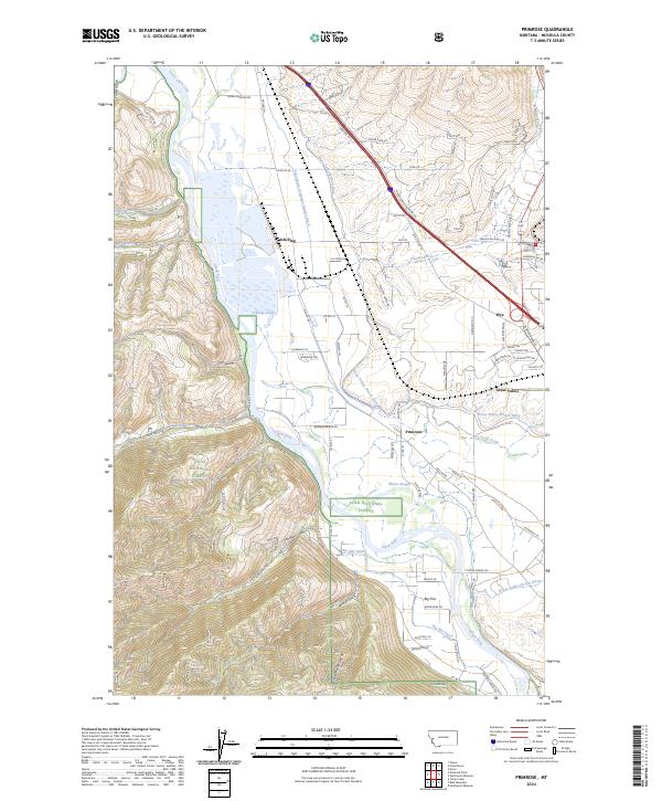 Primrose, MT — USGS 7.5-minute topo (2024)