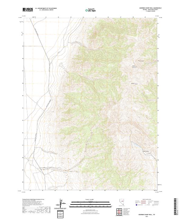 McBrides Sheep Well, NV — USGS 7.5-minute topo (2021)