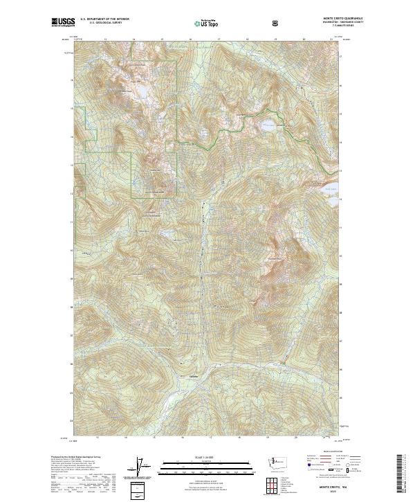 Monte Cristo, WA — USGS 7.5-minute topo (2023)