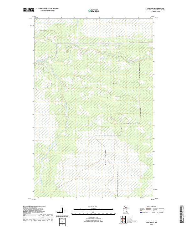 Fairland NE, MN — USGS 7.5-minute topo (2022)