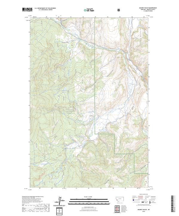 Maukey Gulch, MT — USGS 7.5-minute topo (2024)