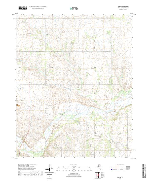 Twitty, TX — USGS 7.5-minute topo (2022)
