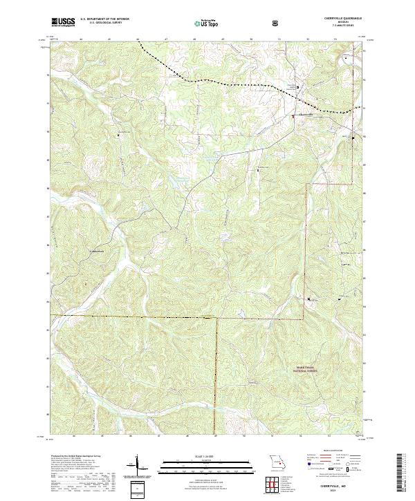 Cherryville, MO — USGS 7.5-minute topo (2021)