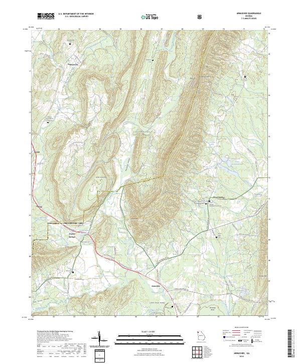 Armuchee, GA — USGS 7.5-minute topo (2024)