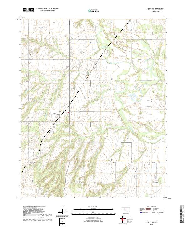 Eagle City, OK — USGS 7.5-minute topo (2022)
