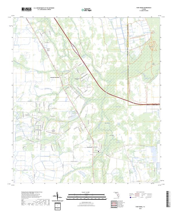 Fort Drum, FL — USGS 7.5-minute topo (2024)