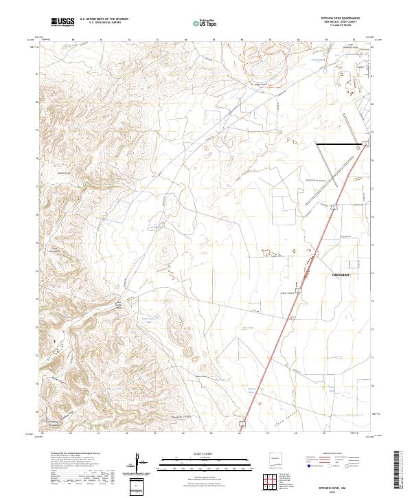 Kitchen Cove, NM — USGS 7.5-minute topo (2023)