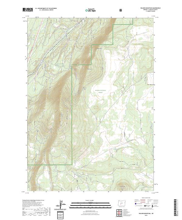 Walker Mountain, OR — USGS 7.5-minute topo (2023)