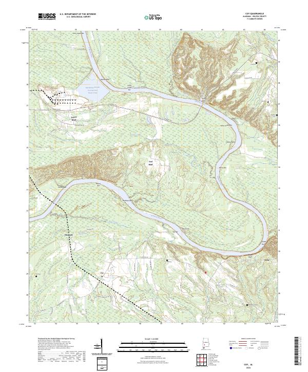 Coy, AL — USGS 7.5-minute topo (2024)