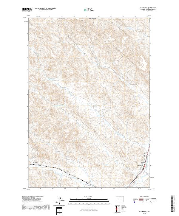 Clearmont, WY — USGS 7.5-minute topo (2021)