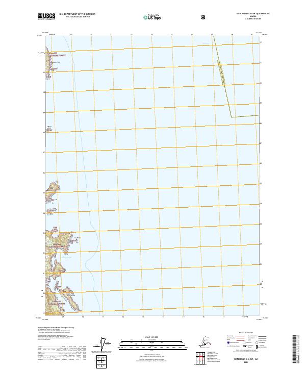 Ketchikan A-6 SW, AK — USGS 7.5-minute topo (2021)