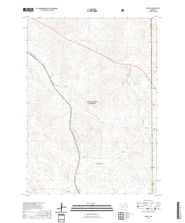 Orella, NE — USGS 7.5-minute topo (2021)