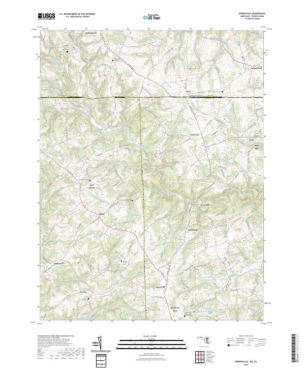 Norrisville, MD-PA — USGS 7.5-minute topo (2023)