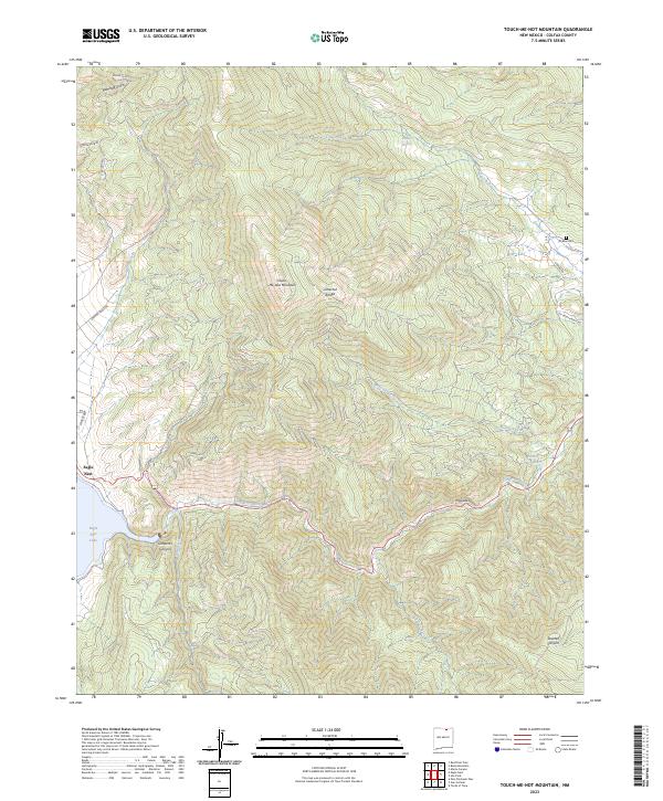 Touch-Me-Not Mountain, NM — USGS 7.5-minute topo (2023)