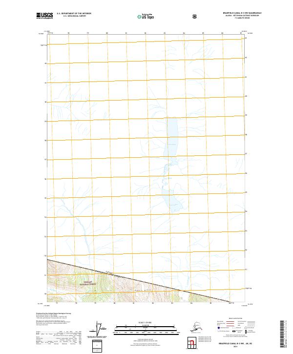 Bradfield Canal B-3 NW, AK-BC — USGS 7.5-minute topo (2021)