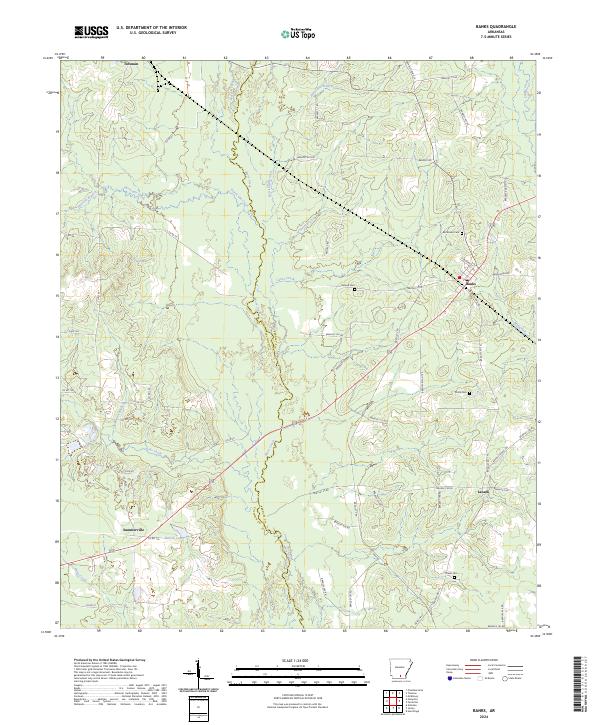 Banks, AR — USGS 7.5-minute topo (2024)